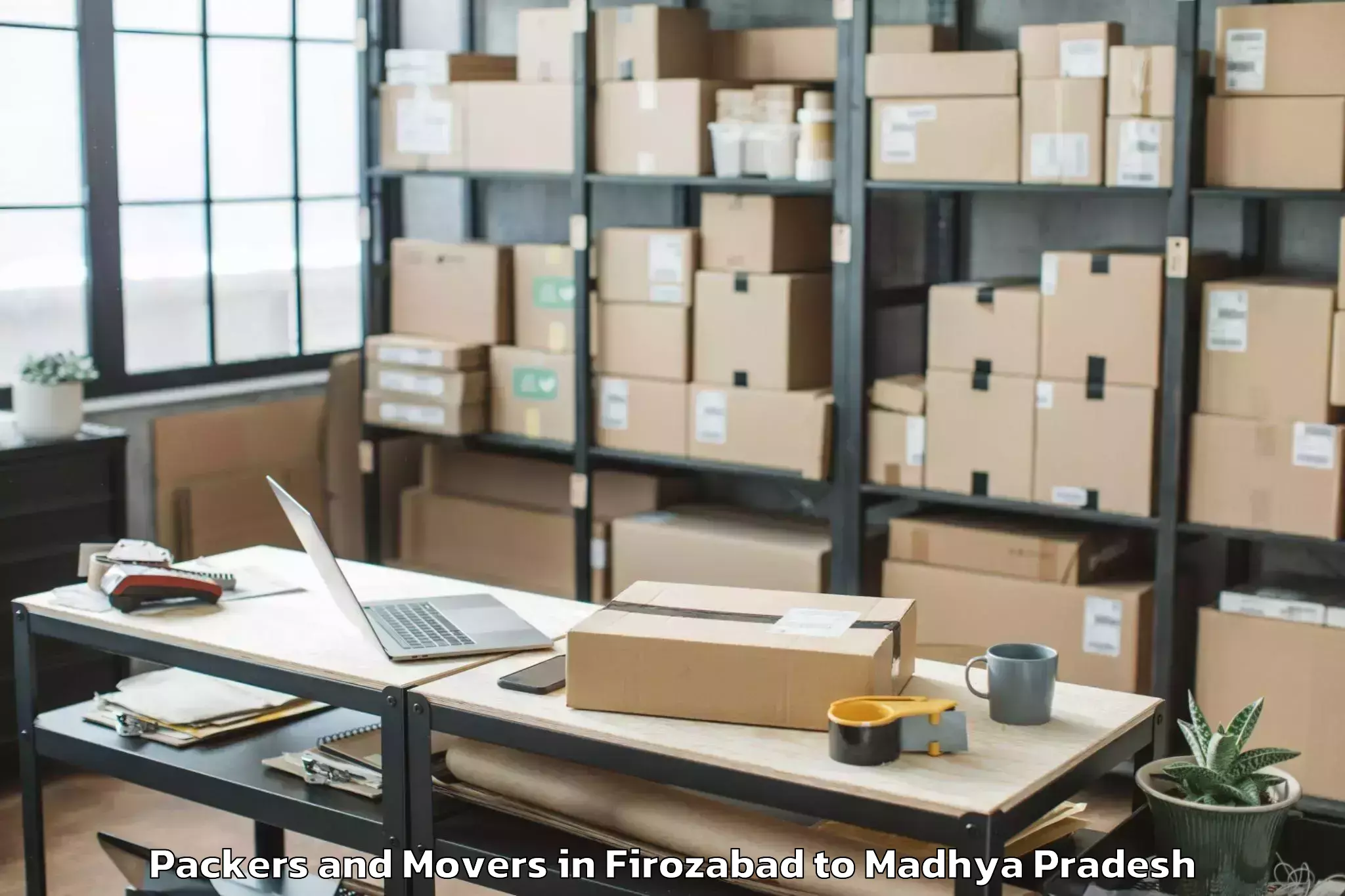 Comprehensive Firozabad to Satna Packers And Movers